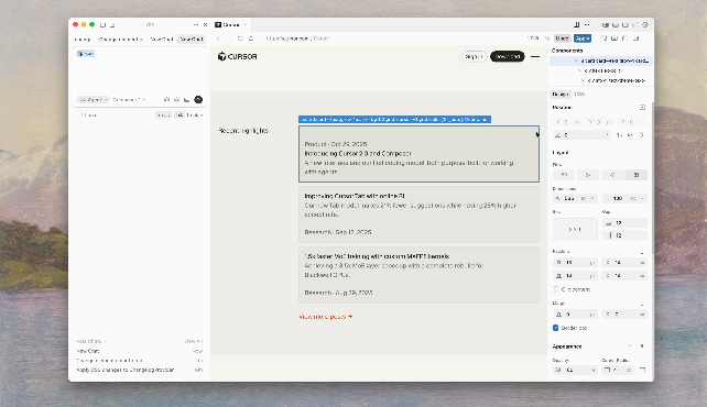 【Cursor ビジュアルエディタ】とは?—発表日と概要、できること